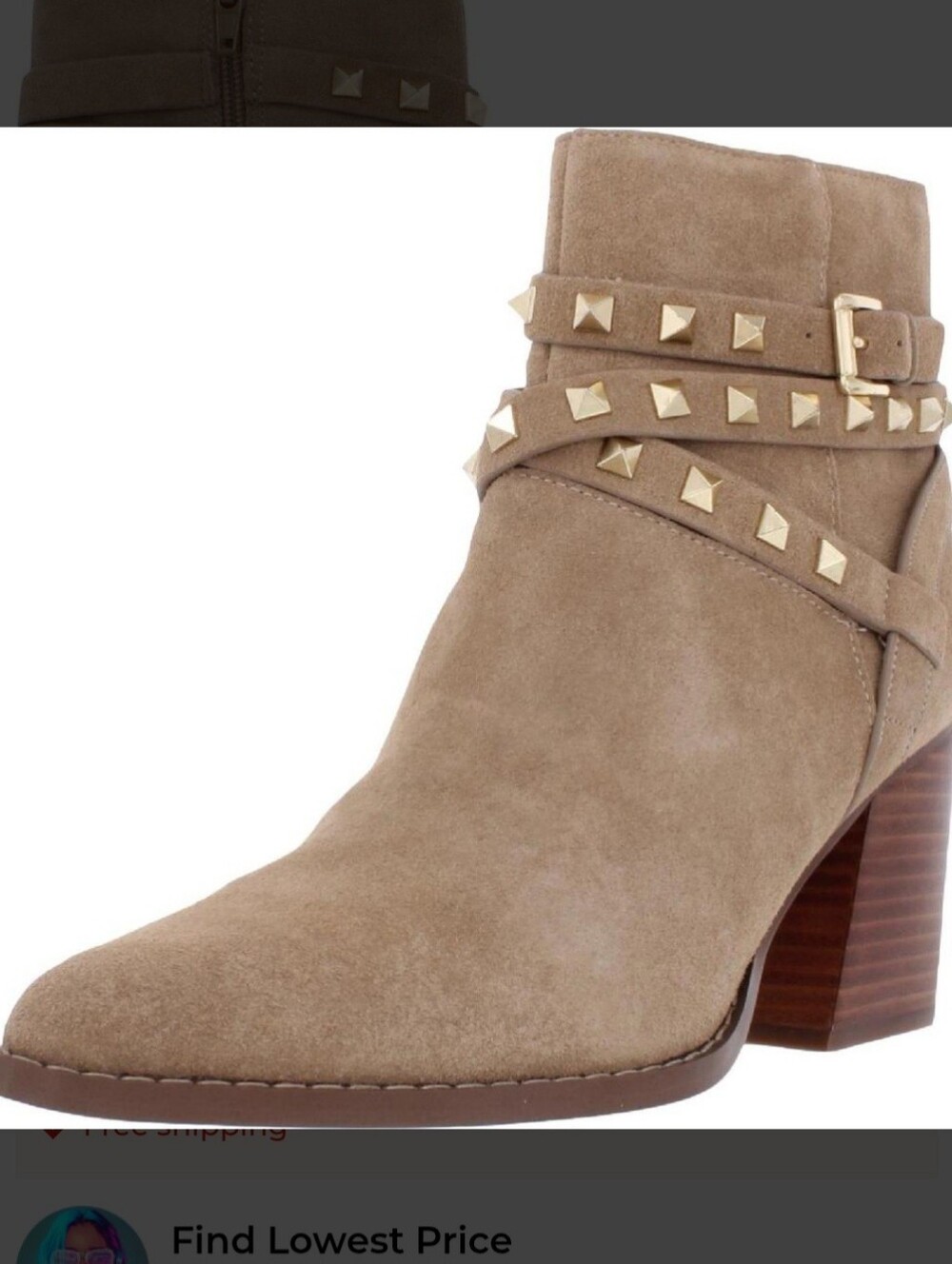 Steve Madden Cala Studded Ankle Boot Women's Size 7.5